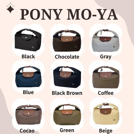 泰國🇹🇭 Pony MO-YA小尼龍拼接肩背包(基本款)