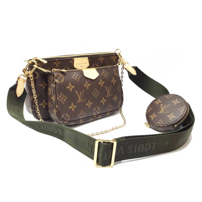 Louis Vuitton Multi Pochette Accessoires 三合一斜背包 綠色