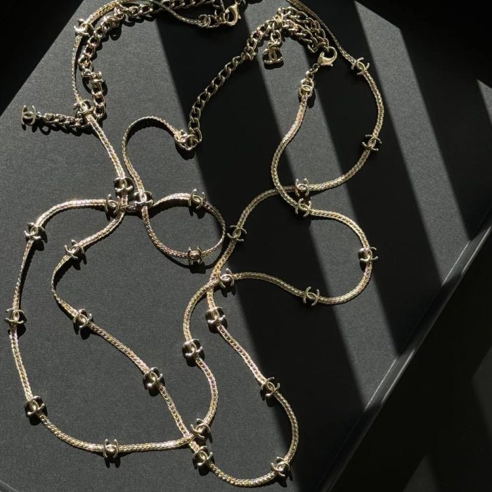 Chanel 24B 14花蛇骨項鍊