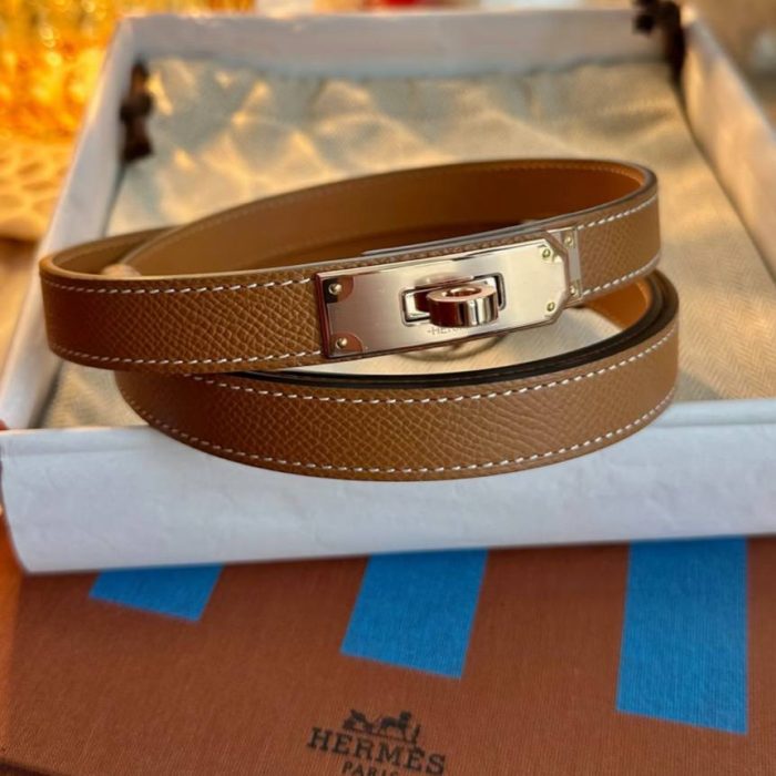 Hermès Kelly 18 Epsom 小牛皮腰帶