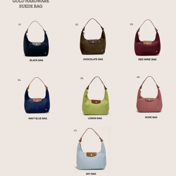 泰國🇹🇭 Pony MO-YA絨面拼接肩背包(大號)